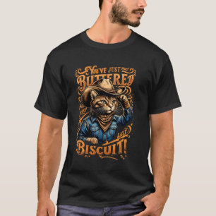 T-shirt Chat Cowboy Far West Humour Américain Occidental D