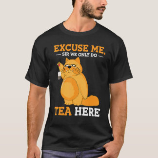 T-shirt Chat Cranky Fluffy Pour Thé