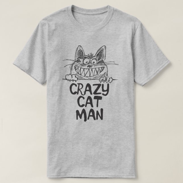 T-SHIRT CHAT CRAZY (Design devant)