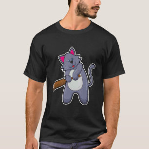 T-shirt Chat Cricket Batte de cricket Sports