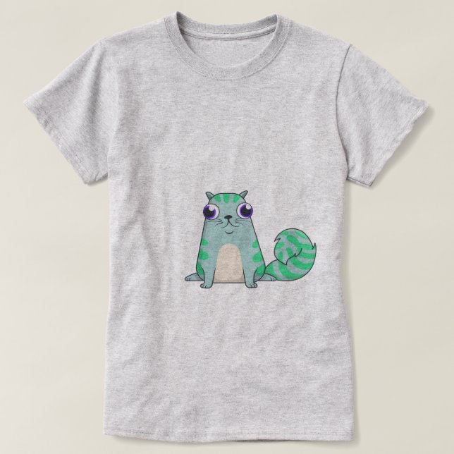T-shirt Chat CryptoKitties d'Alice (Design devant)