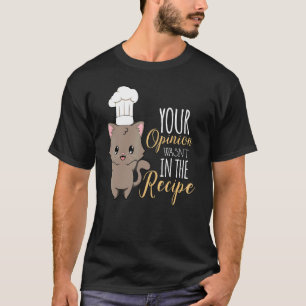 T-shirt Chat Cuisine Recette Culinaire Restaurant Chef 3