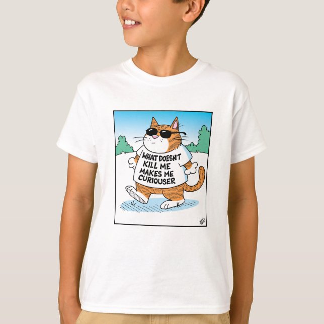 T-shirt Chat curieux (Devant)