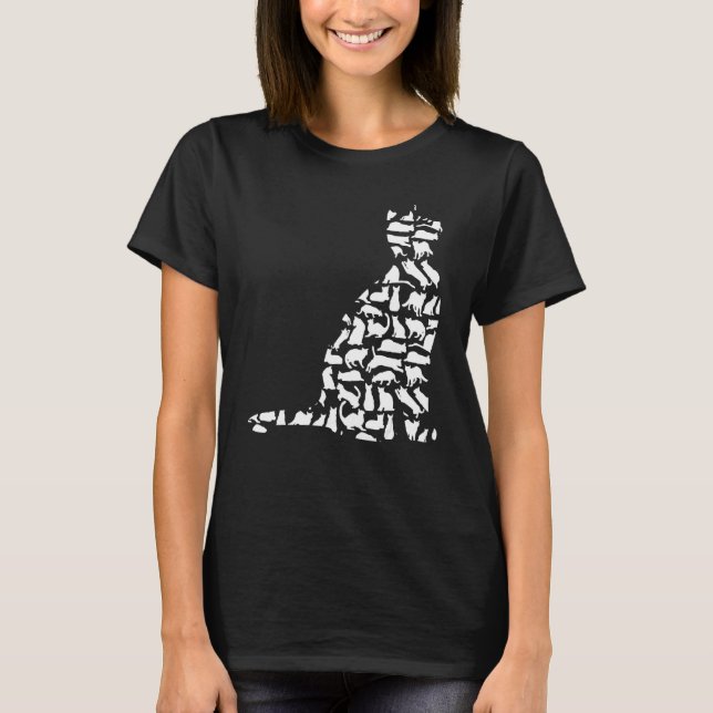 T-shirt Chat Cute Kitties Chat (Devant)