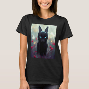 T-shirt Chat Cyber Punk Bizarre Hommes Femmes Garçons Fill
