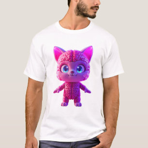 T-Shirt Chat Cyberpunk Peluche