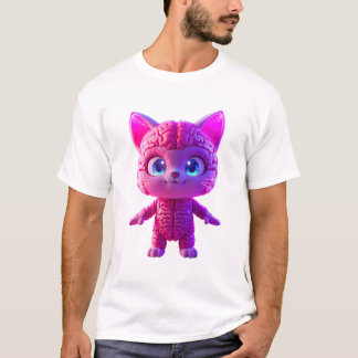 T-Shirt Chat Cyberpunk Peluche