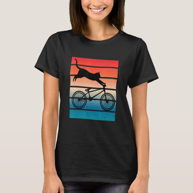 T-shirt Chat Cyclisme Bicyclett Chat Vélo Cyclisme Vélo Ch (Devant)