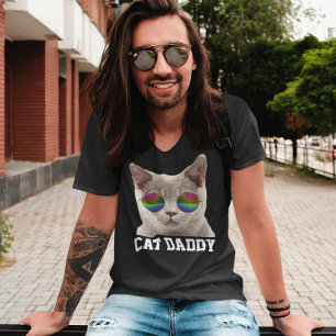 T-SHIRT CHAT DAD DADDY LUNETTES DE SOLEIL COOL MENS T SHIR
