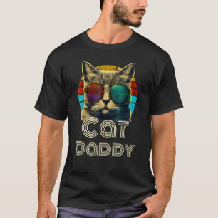T-shirt Chat Daddy Retro Chat Papa 80s 90s Vintage 1