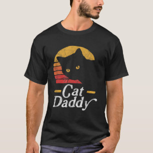 T-shirt Chat Daddy Retro les années 70 80s Style Distresse