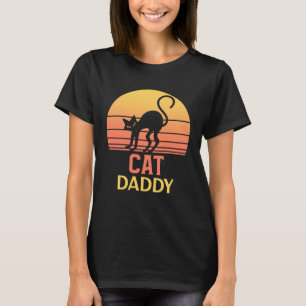 T-shirt Chat Daddy Vintage 80s Style Ca Mens Détresse rétr
