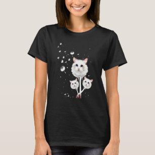 T-shirt Chat Dandelion Fleur Amoureux des chats Funny Chat