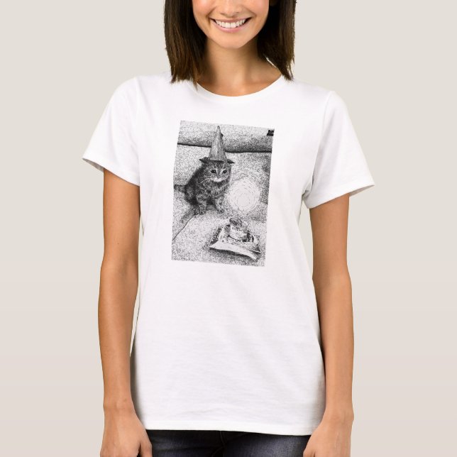 T-shirt Chat d'anniversaire (Devant)