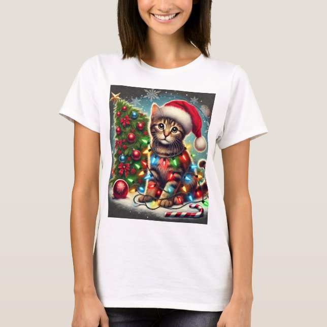 T-shirt Chat dans l'arbre (Devant)