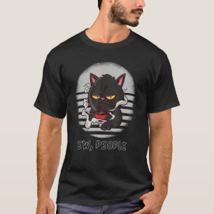 T-shirt Chat Dans Une Mauvaise Humeur Chats Grumeux Et Mau