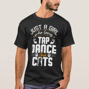 T-shirt Chat Danseur à Tappes Juste Une Fille