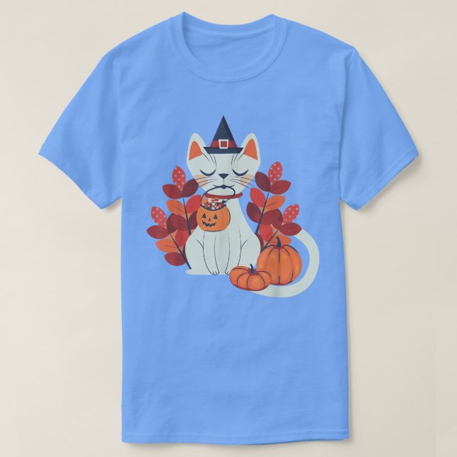 T-shirt Chat d'automne cadeau graphique Vintage (Design devant)