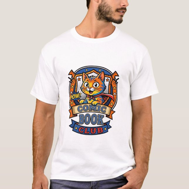 T-shirt Chat de Bande Dessinée Idée Cadeau pour Maman - Ch (Devant)