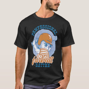 T-shirt Chat de baseball Professionnel Furball batteur