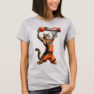 T-shirt Chat de basketball !