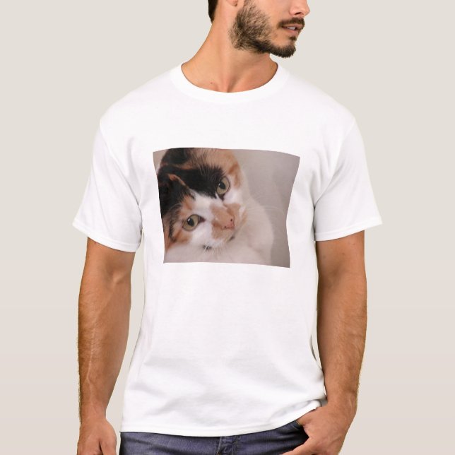 T-shirt Chat de beauté calico (Devant)