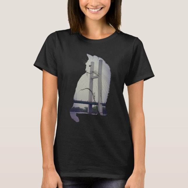 T-shirt Chat de Burlington Iowa (Devant)
