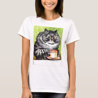 T-shirt Chat de café (image vintage)