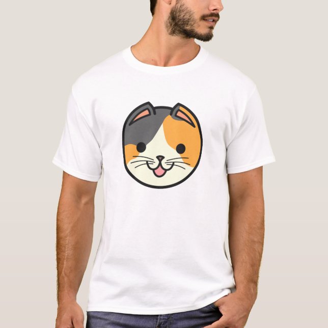 T-shirt Chat de calicot de chats de panier (Devant)