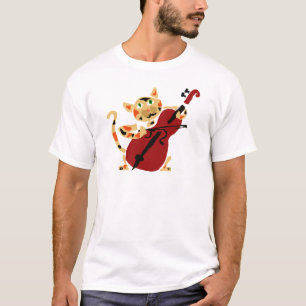 T-shirt Chat de calicot drôle jouant la bande dessinée