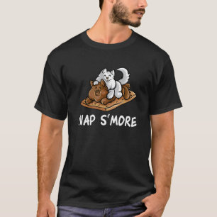 T-shirt Chat de campeur de marshmallow de S'more de nappe