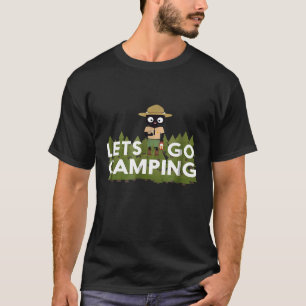 T-shirt Chat de camping en uniforme de garde forestier Gar