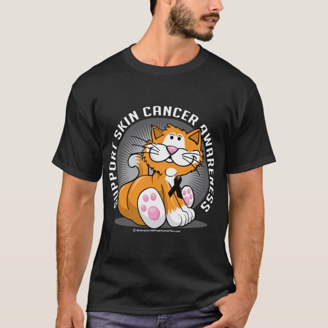 T-shirt Chat de cancer de la peau (Devant)