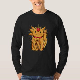 T-shirt Chat de chance Maneki Neko japonais Axolotl agitan