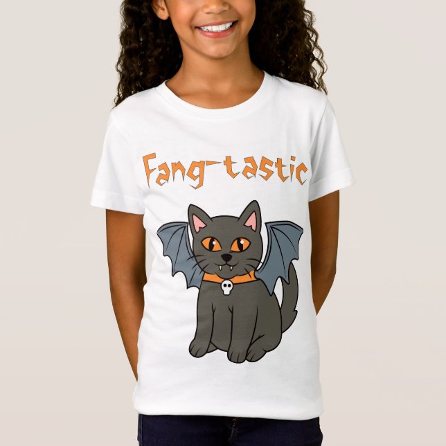T-Shirt Chat de chaume d'Halloween (Devant)