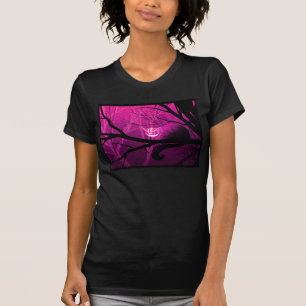 T-shirt Chat de Cheshire parmi des arbres