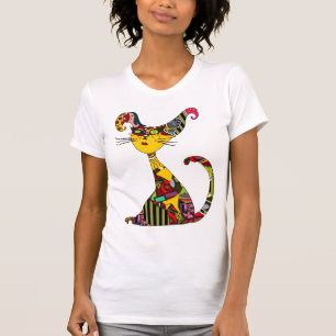 T-shirt Chat de chiffon
