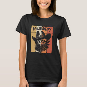 T-shirt Chat de cow-boy félin country western drôle Miaou