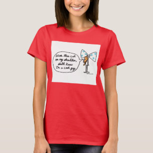 T-shirt Chat de CRAVATE d'ARC sur l'épaule