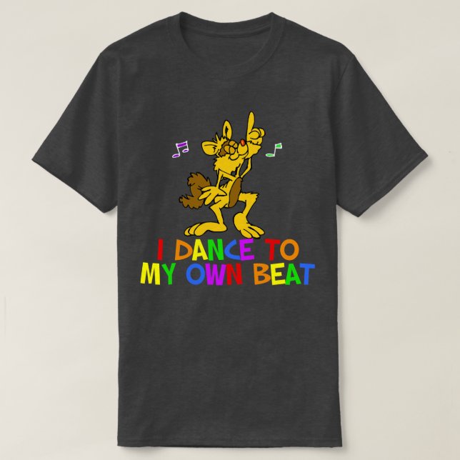 T-shirt Chat de danse funky (Design devant)