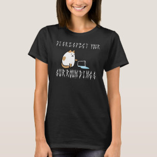 T-shirt Chat de Death Metal qui Déshonore Votre Environnem