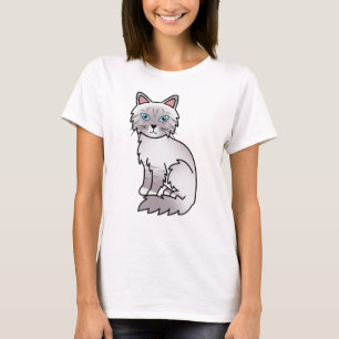 T-shirt Chat de dessin animé Lilac Point Tabby Birman / Ra