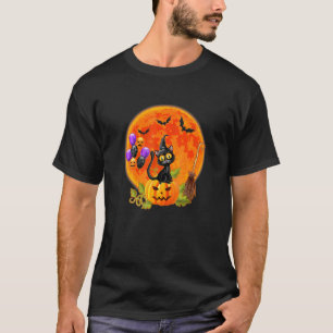 T-shirt Chat de famille Costume de chat et de lune pour le