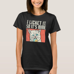 T-shirt Chat de fête de glace en pyjama Je l'ai léché donc