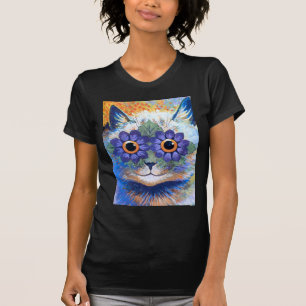T-shirt Chat de flower power