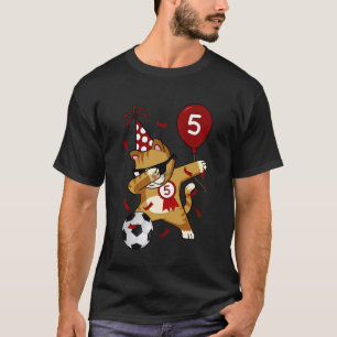 T-shirt Chat de foot cool en dabbing 5ème anniversaire lon