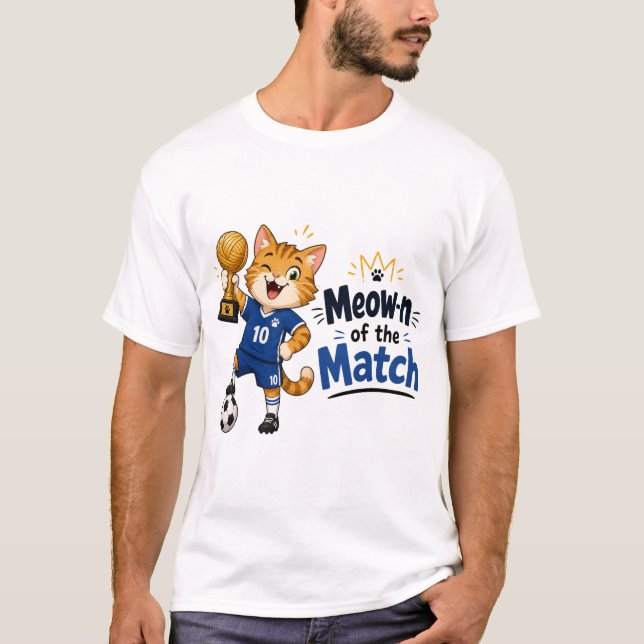 T-shirt Chat de Foot du Match (Devant)