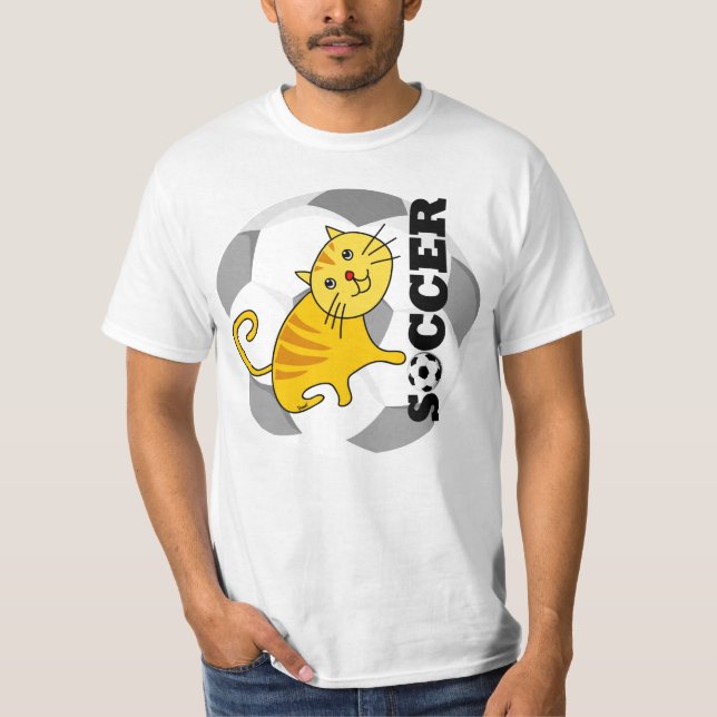 T-shirt Chat de Football (Devant)