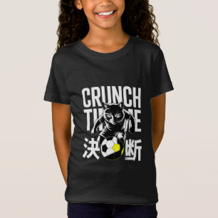 T-Shirt Chat de football Crunch Time motivant pour athlète