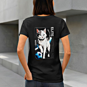 T-shirt Chat de football mignon Cadeau de football pour